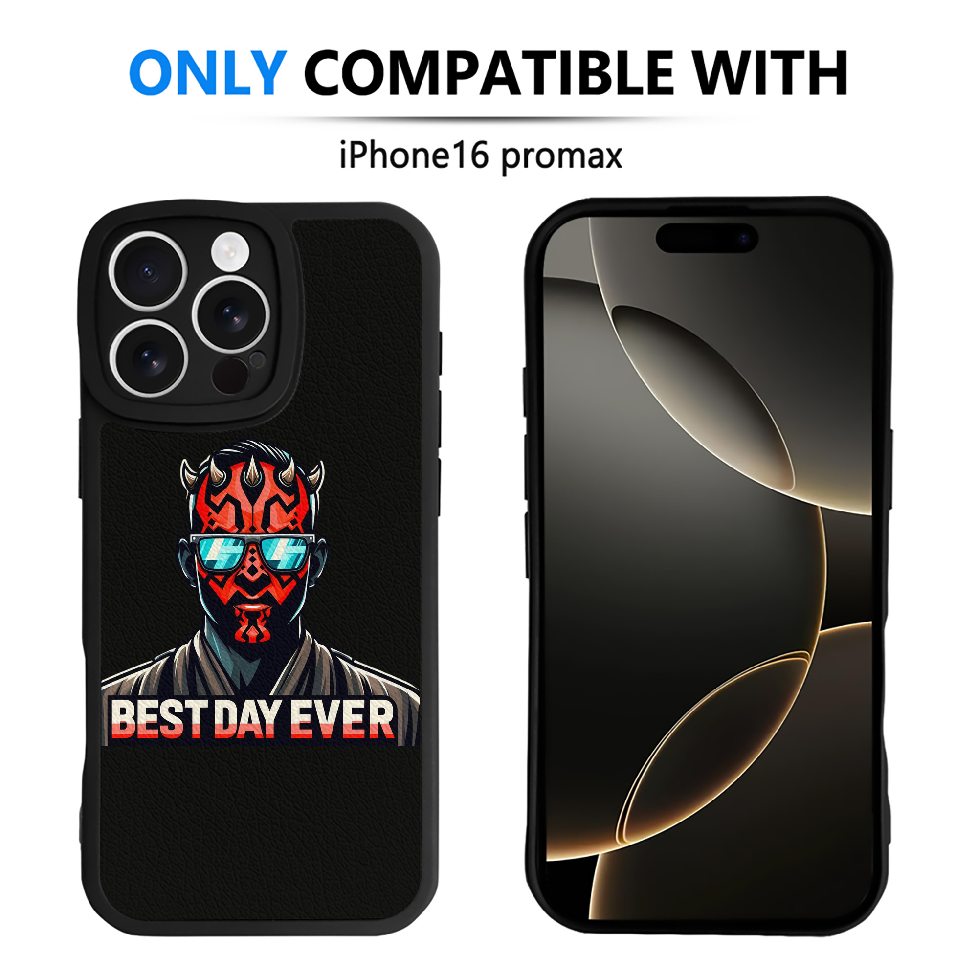 （画像用） スター・ウォーズ Star Wars 【iPhone 16シリーズ対応】シリコンスマホケース（レザー調） 材質：シリコン